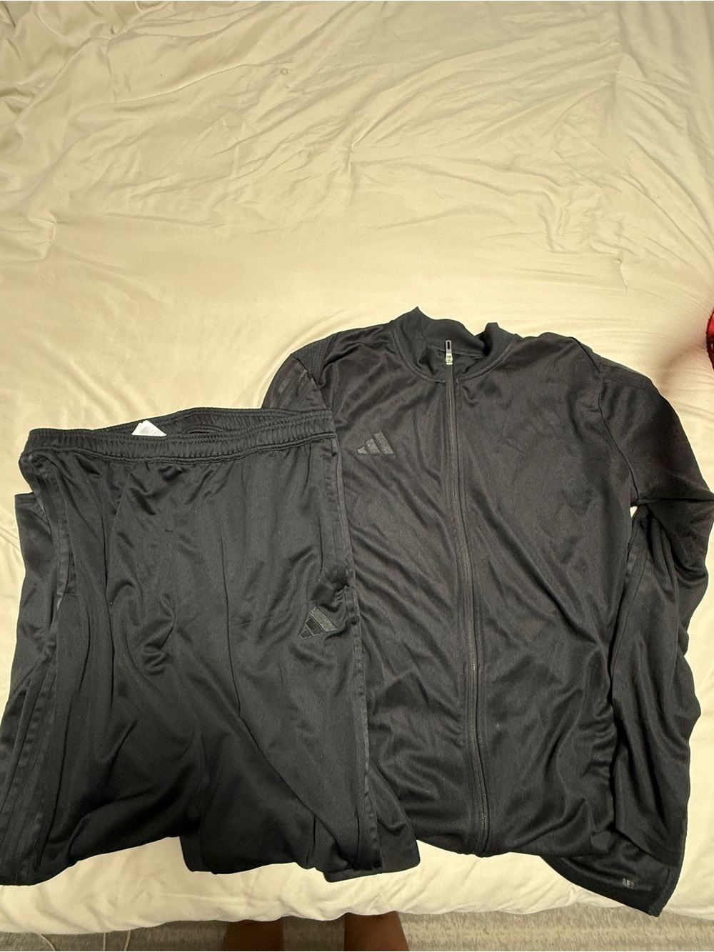 adidas Men’s Black Performance Track Jacket and Pants